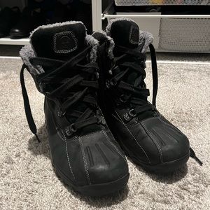 Black Timberland Snow Boots Size 9